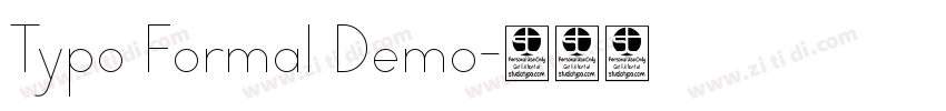Typo Formal Demo字体转换